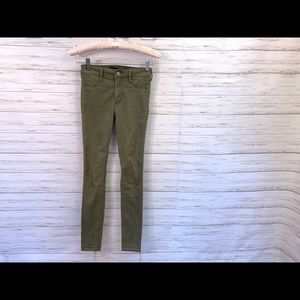 Size 00 Hollister green high rise jeans.